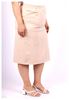 Picture of PLUS SIZE NAVY LINED STRETCH ELASTICATED WAIST STRAIGHT SKIR
